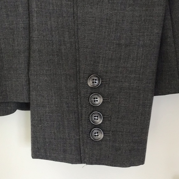 Ann Taylor Factory Charcoal Gray Blazer, Size 4 - Picture 3 of 5
